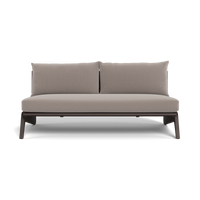 MLB Aluminum 2 Seat Armless Sofa