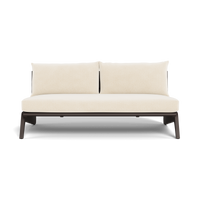 MLB Aluminum 2 Seat Armless Sofa