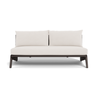 MLB Aluminum 2 Seat Armless Sofa