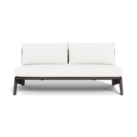 MLB Aluminum 2 Seat Armless Sofa