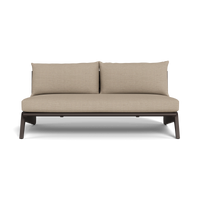 MLB Aluminum 2 Seat Armless Sofa