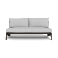 MLB Aluminum 2 Seat Armless Sofa