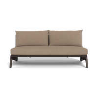 MLB Aluminum 2 Seat Armless Sofa