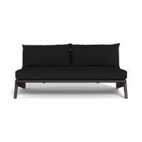 MLB Aluminum 2 Seat Armless Sofa