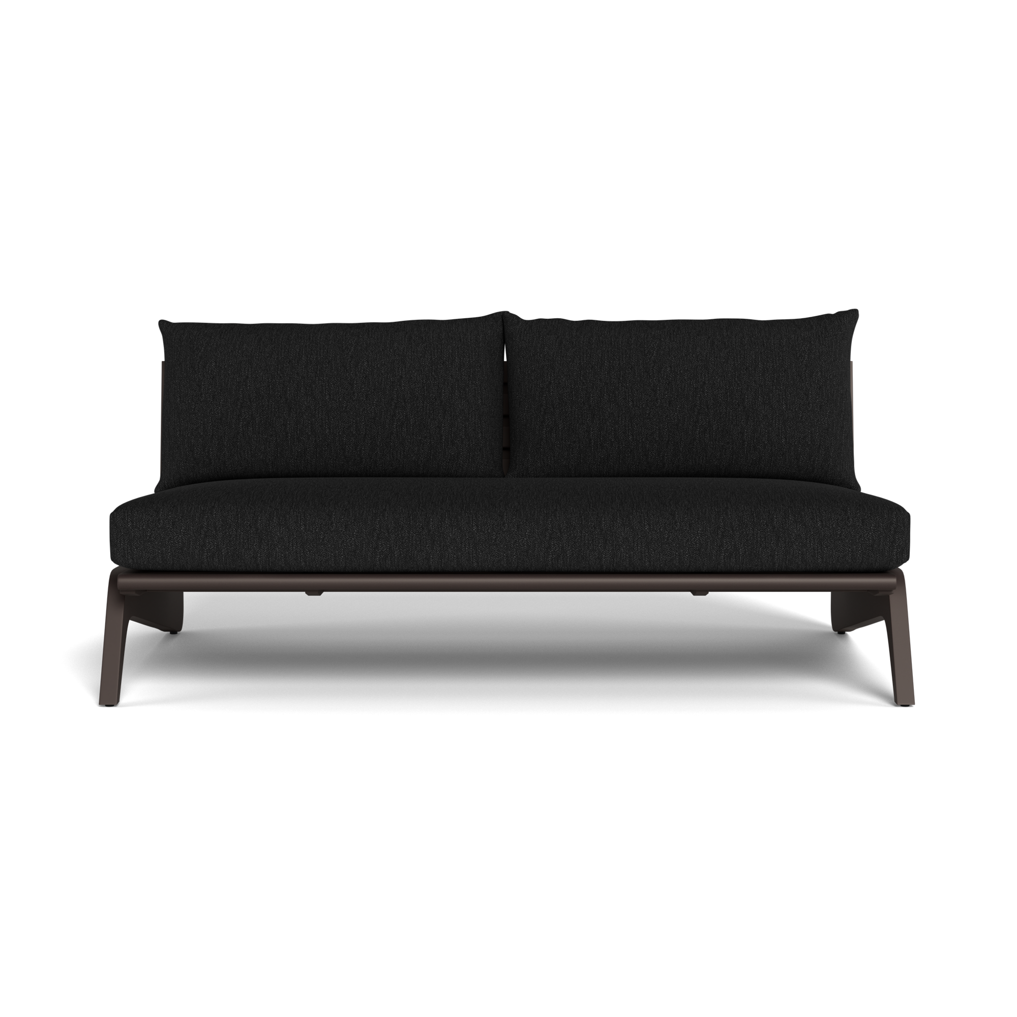 MLB Aluminum 2 Seat Armless Sofa