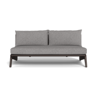 MLB Aluminum 2 Seat Armless Sofa