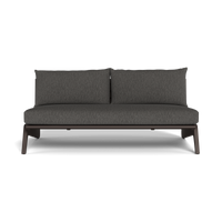 MLB Aluminum 2 Seat Armless Sofa