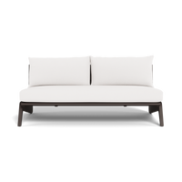 MLB Aluminum 2 Seat Armless Sofa