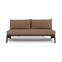 MLB Aluminum 2 Seat Armless Sofa