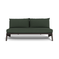 MLB Aluminum 2 Seat Armless Sofa