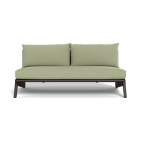 MLB Aluminum 2 Seat Armless Sofa