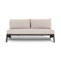 MLB Aluminum 2 Seat Armless Sofa