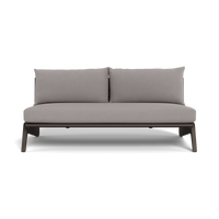 MLB Aluminum 2 Seat Armless Sofa