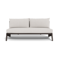 MLB Aluminum 2 Seat Armless Sofa