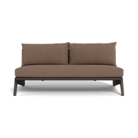 MLB Aluminum 2 Seat Armless Sofa