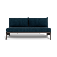 MLB Aluminum 2 Seat Armless Sofa