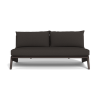 MLB Aluminum 2 Seat Armless Sofa