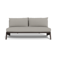 MLB Aluminum 2 Seat Armless Sofa