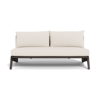 MLB Aluminum 2 Seat Armless Sofa