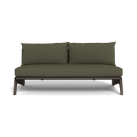 MLB Aluminum 2 Seat Armless Sofa