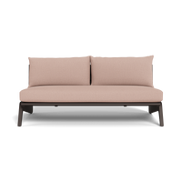 MLB Aluminum 2 Seat Armless Sofa
