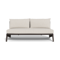MLB Aluminum 2 Seat Armless Sofa