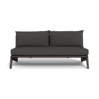 MLB Aluminum 2 Seat Armless Sofa