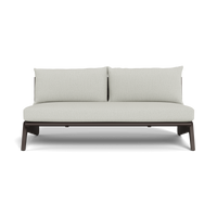 MLB Aluminum 2 Seat Armless Sofa