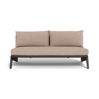 MLB Aluminum 2 Seat Armless Sofa
