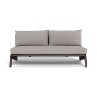 MLB Aluminum 2 Seat Armless Sofa