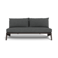 MLB Aluminum 2 Seat Armless Sofa