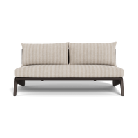 MLB Aluminum 2 Seat Armless Sofa