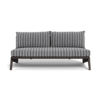 MLB Aluminum 2 Seat Armless Sofa