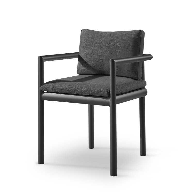Moab Dining Chair | Aluminum Bronze, Siesta Taupe,