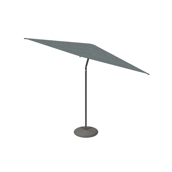 Nata Tilt Center - Pole Umbrella Set | Concrete Black, Aluminum Black, Flanelle