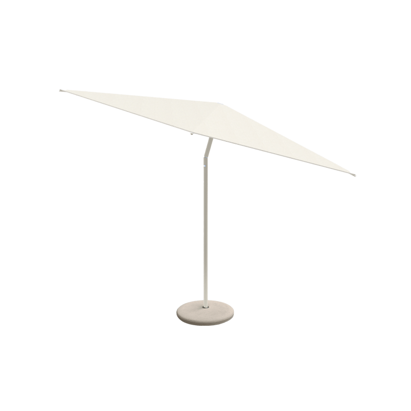 Nata Tilt Center - Pole Umbrella Set | Concrete Natural, Aluminum Grey Beige, Canvas