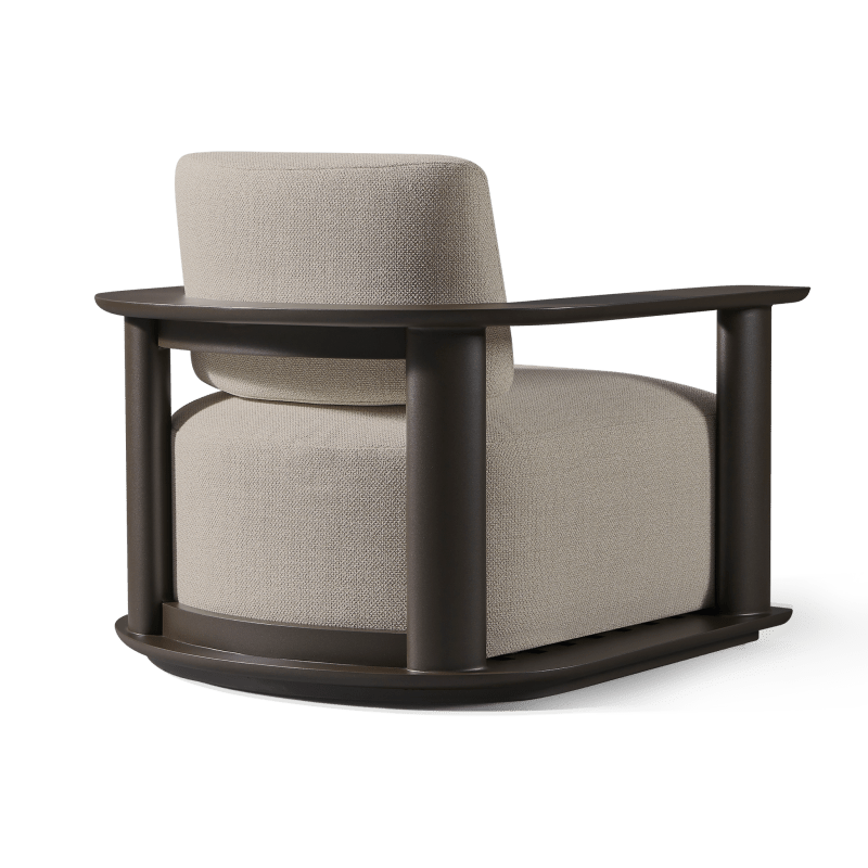 Newport Aluminum Barrel Lounge Chair