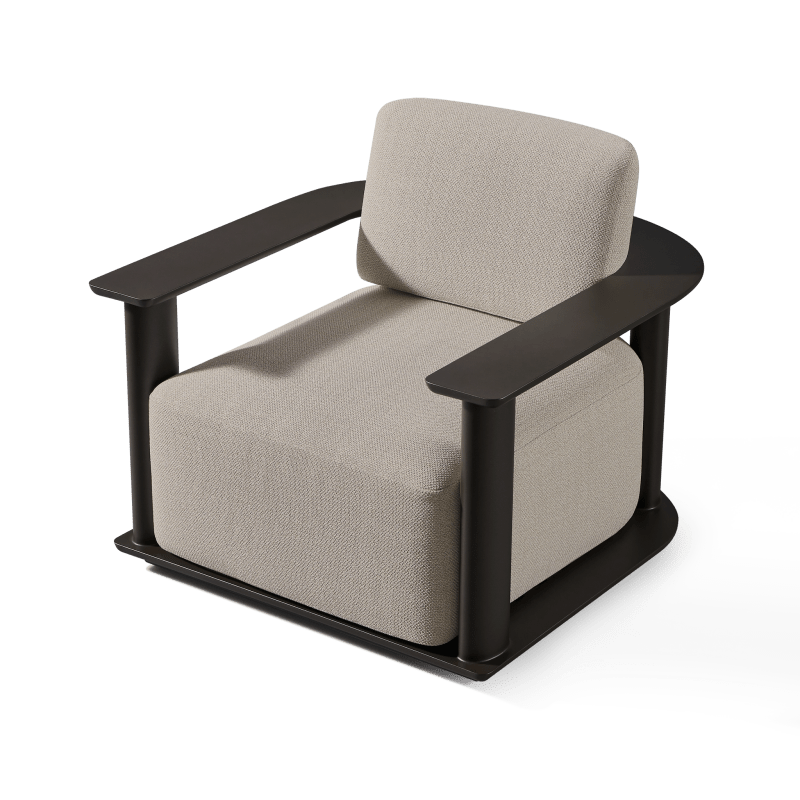 Newport Aluminum Barrel Lounge Chair