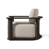 Newport Aluminum Barrel Lounge Chair | Aluminum Bronze, Siesta Taupe,