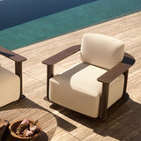 Newport Aluminum Barrel Lounge Chair | Aluminum Bronze, Siesta Taupe,