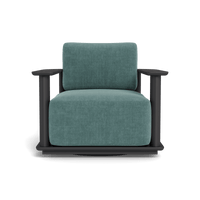 Newport Aluminum Barrel Swivel Lounge Chair