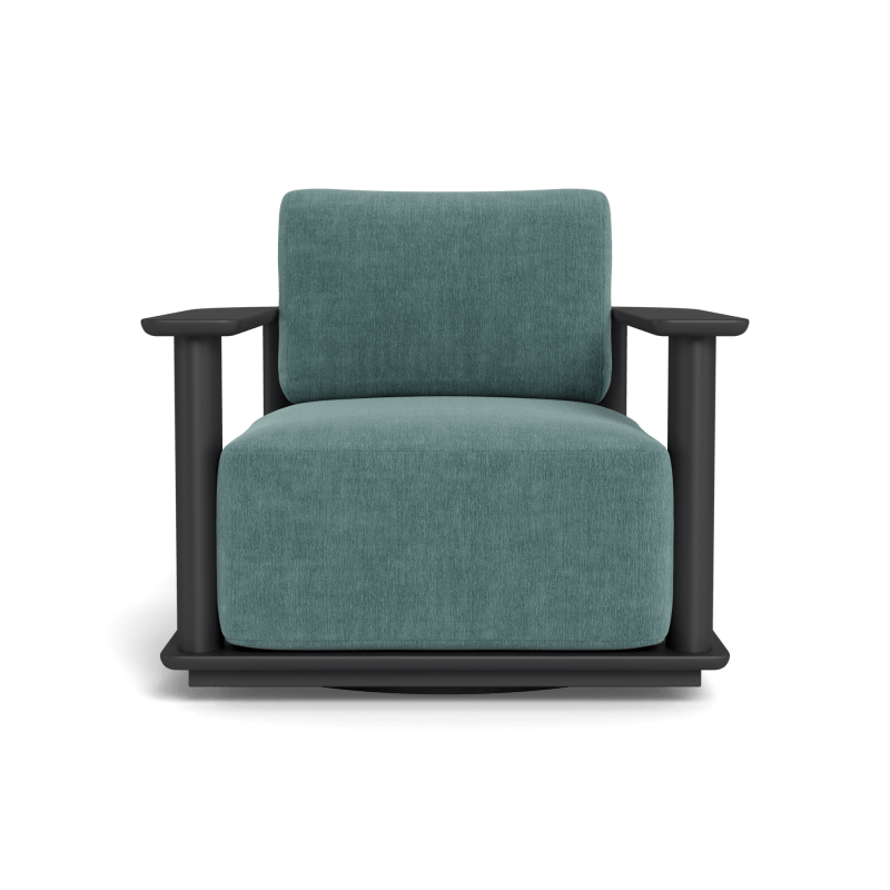 Newport Aluminum Barrel Swivel Lounge Chair
