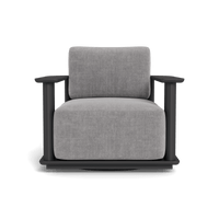 Newport Aluminum Barrel Swivel Lounge Chair