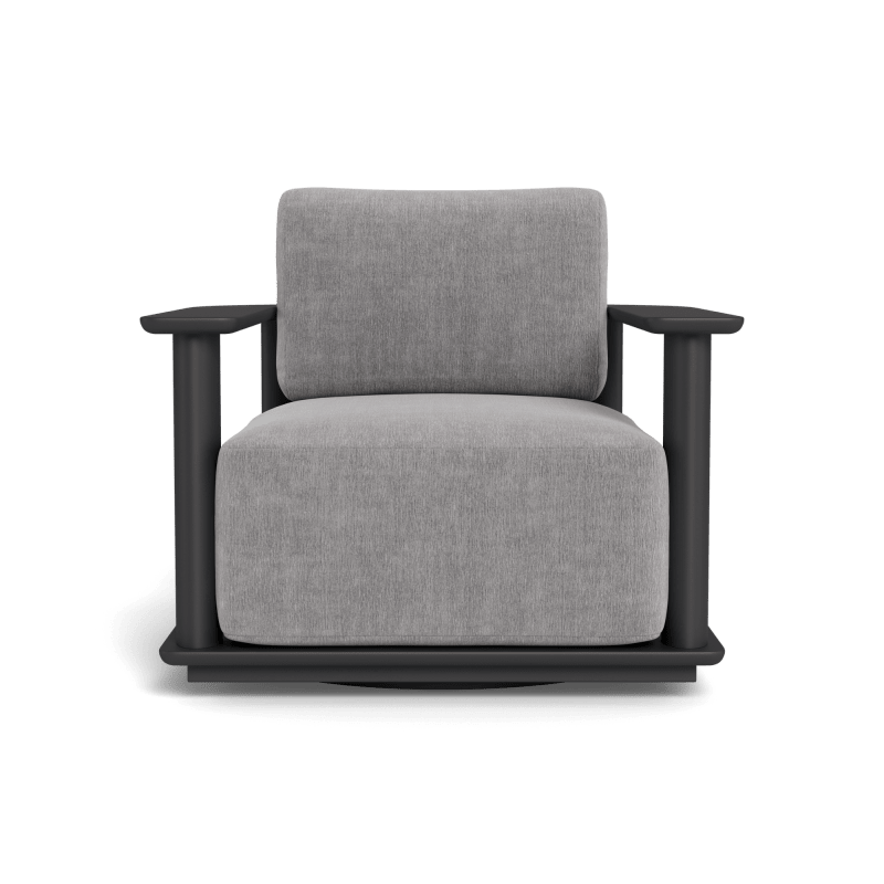 Newport Aluminum Barrel Swivel Lounge Chair