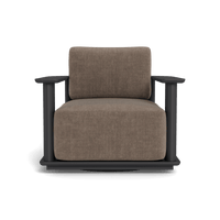 Newport Aluminum Barrel Swivel Lounge Chair