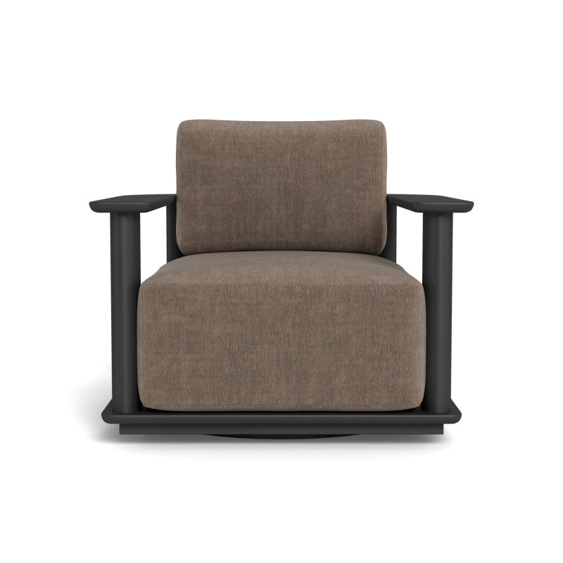 Newport Aluminum Barrel Swivel Lounge Chair