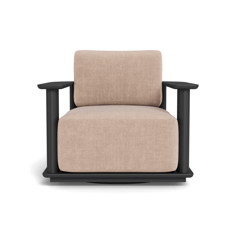 Newport Aluminum Barrel Swivel Lounge Chair