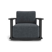 Newport Aluminum Barrel Swivel Lounge Chair