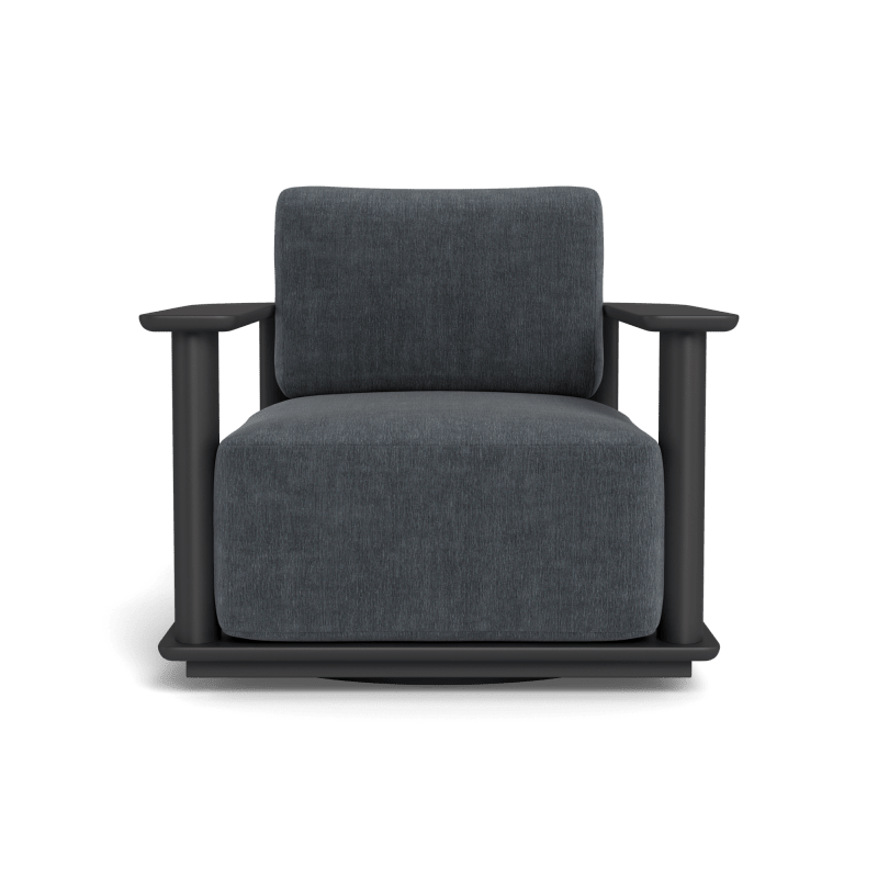 Newport Aluminum Barrel Swivel Lounge Chair