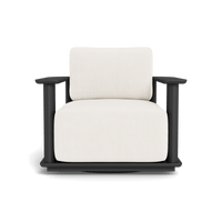 Newport Aluminum Barrel Swivel Lounge Chair